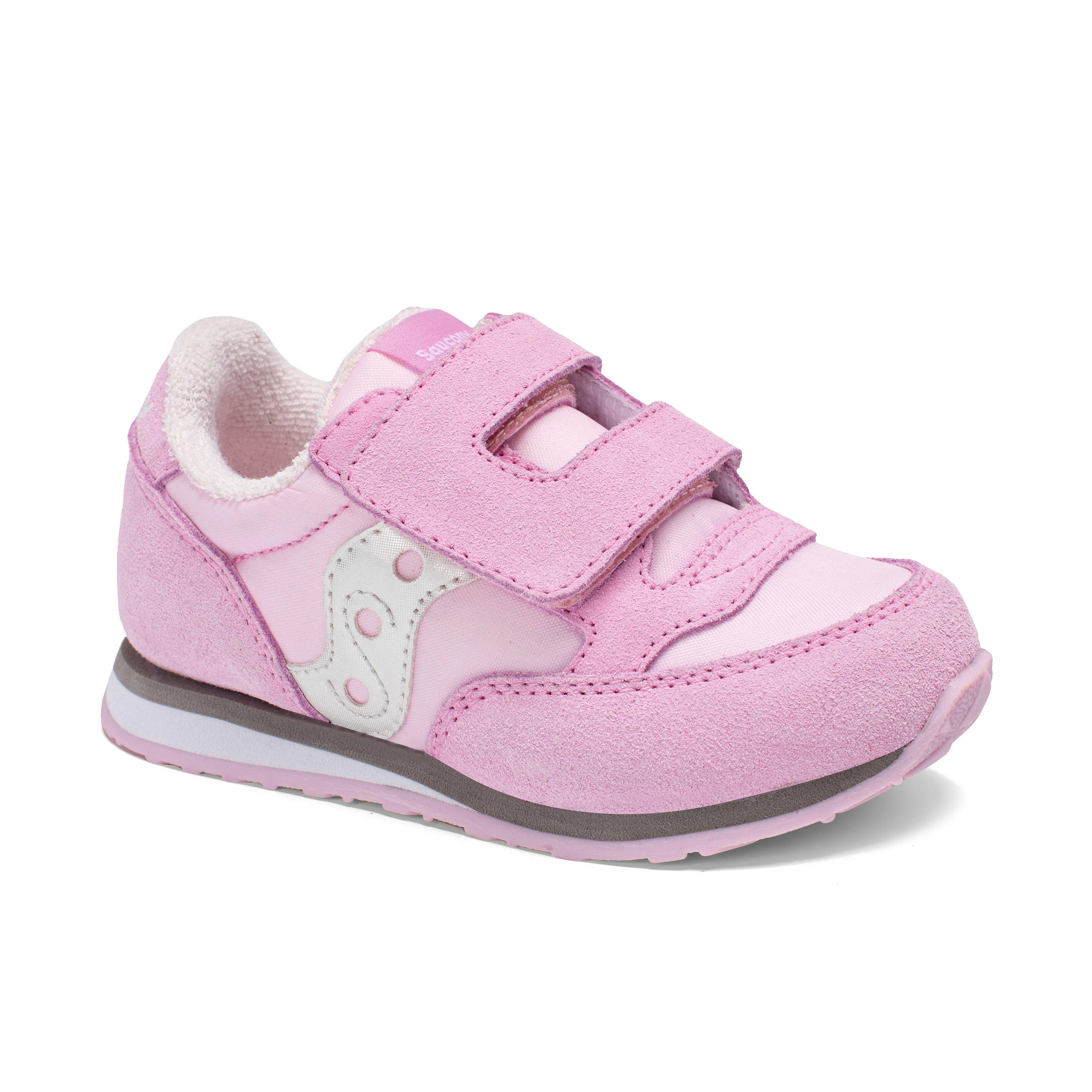 Jazz Hook & Loop Sneaker - Big Kid Pink - Image 7