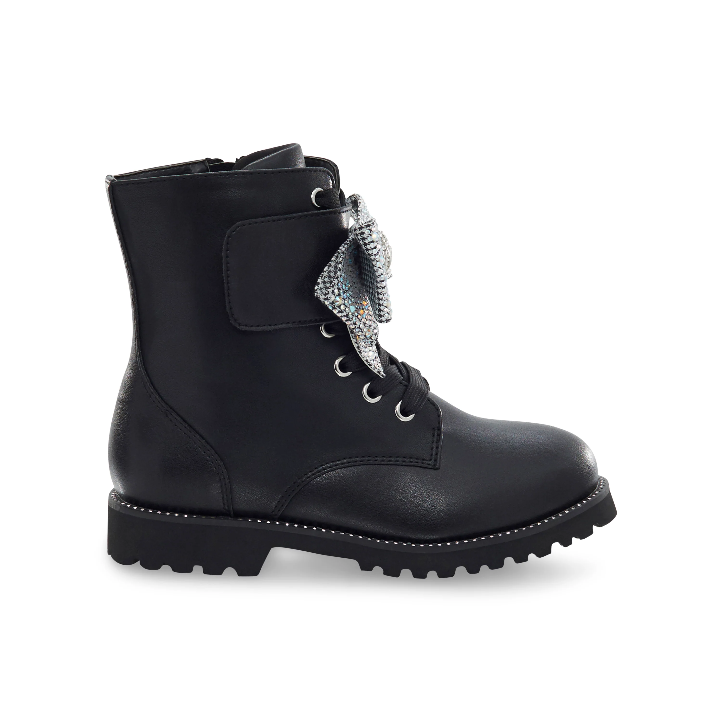 Kensington Strap Bow Boot - Big Kid Black