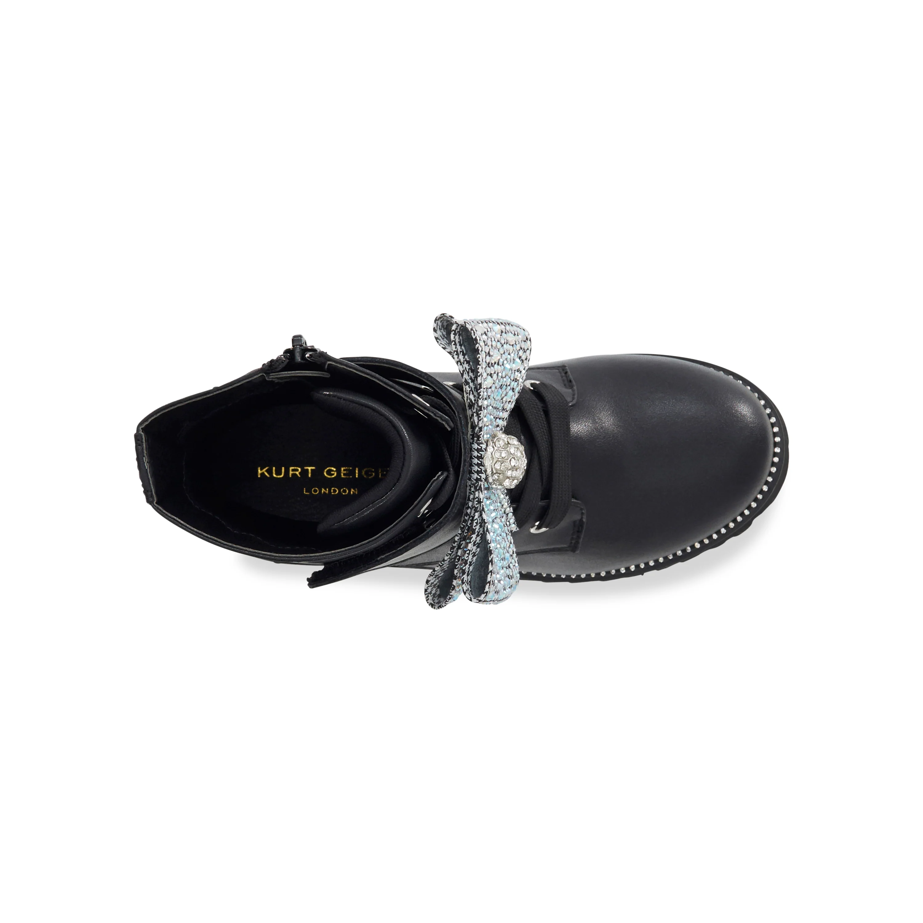 Kensington Strap Bow Boot - Big Kid Black - Image 5