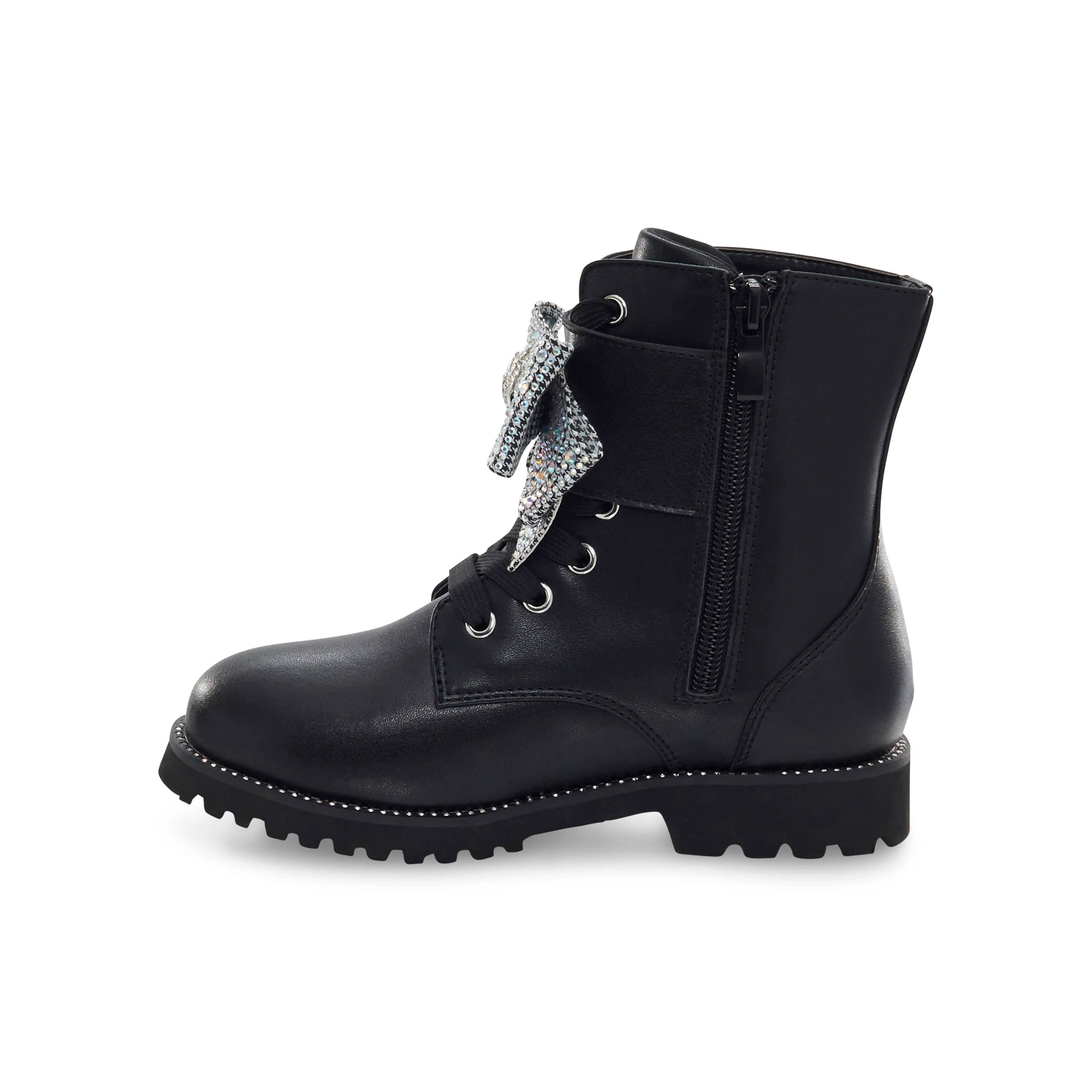 Kensington Strap Bow Boot - Big Kid Black - Image 7