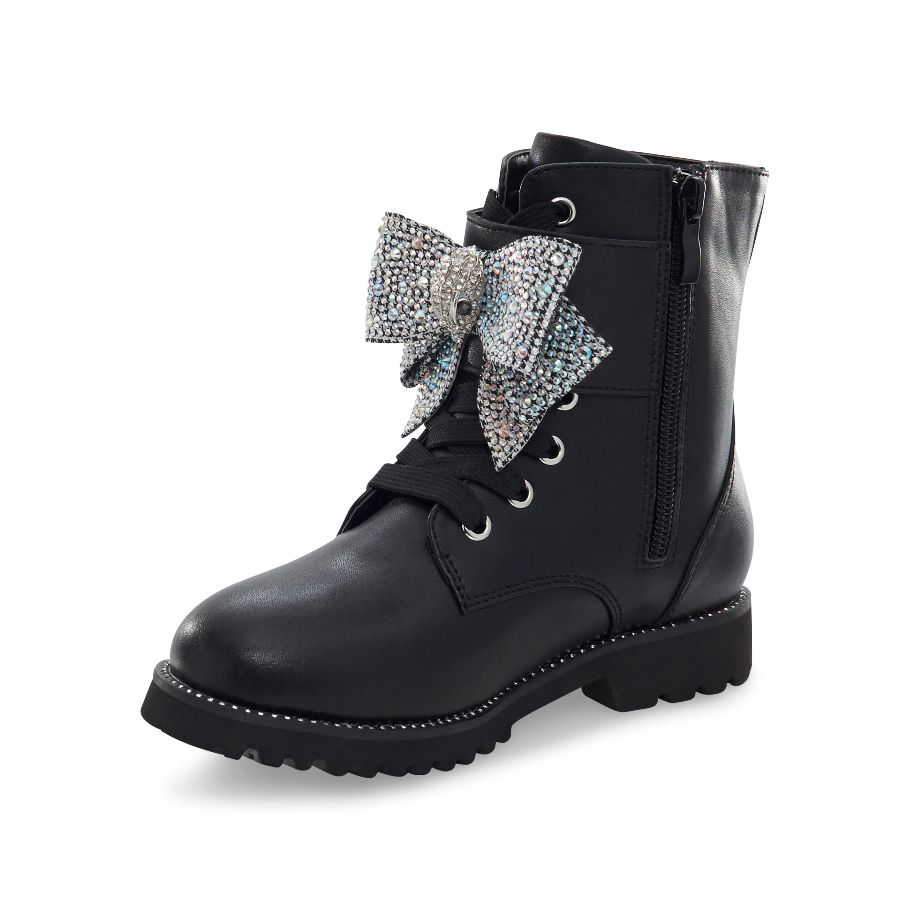 Kensington Strap Bow Boot - Big Kid Black - Image 8