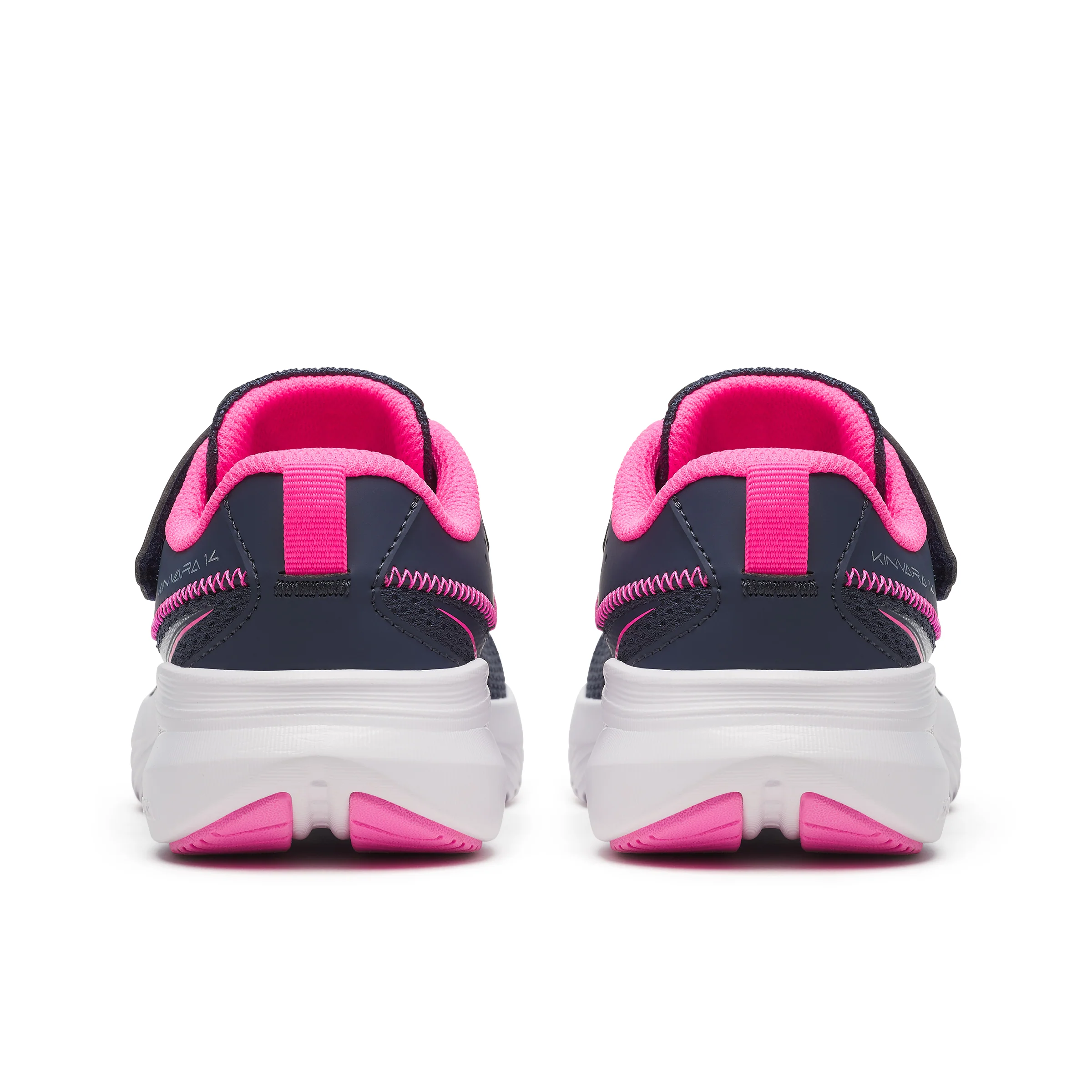 Kinvara 14 A/C Sneaker - Big Kid Pink/Navy - Image 4