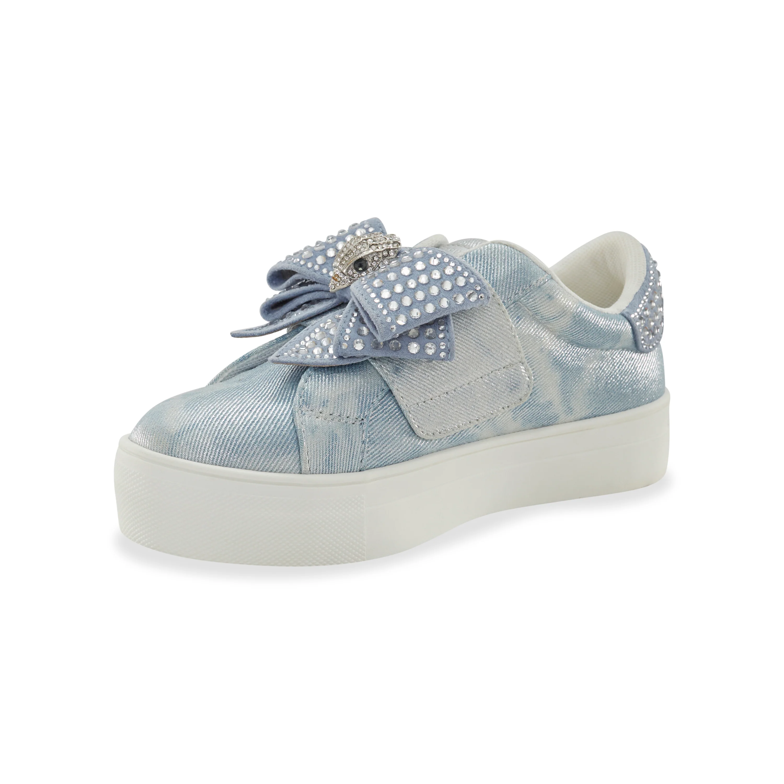 Mini Laney Bow Sneaker - Big Kid Denim - Image 8