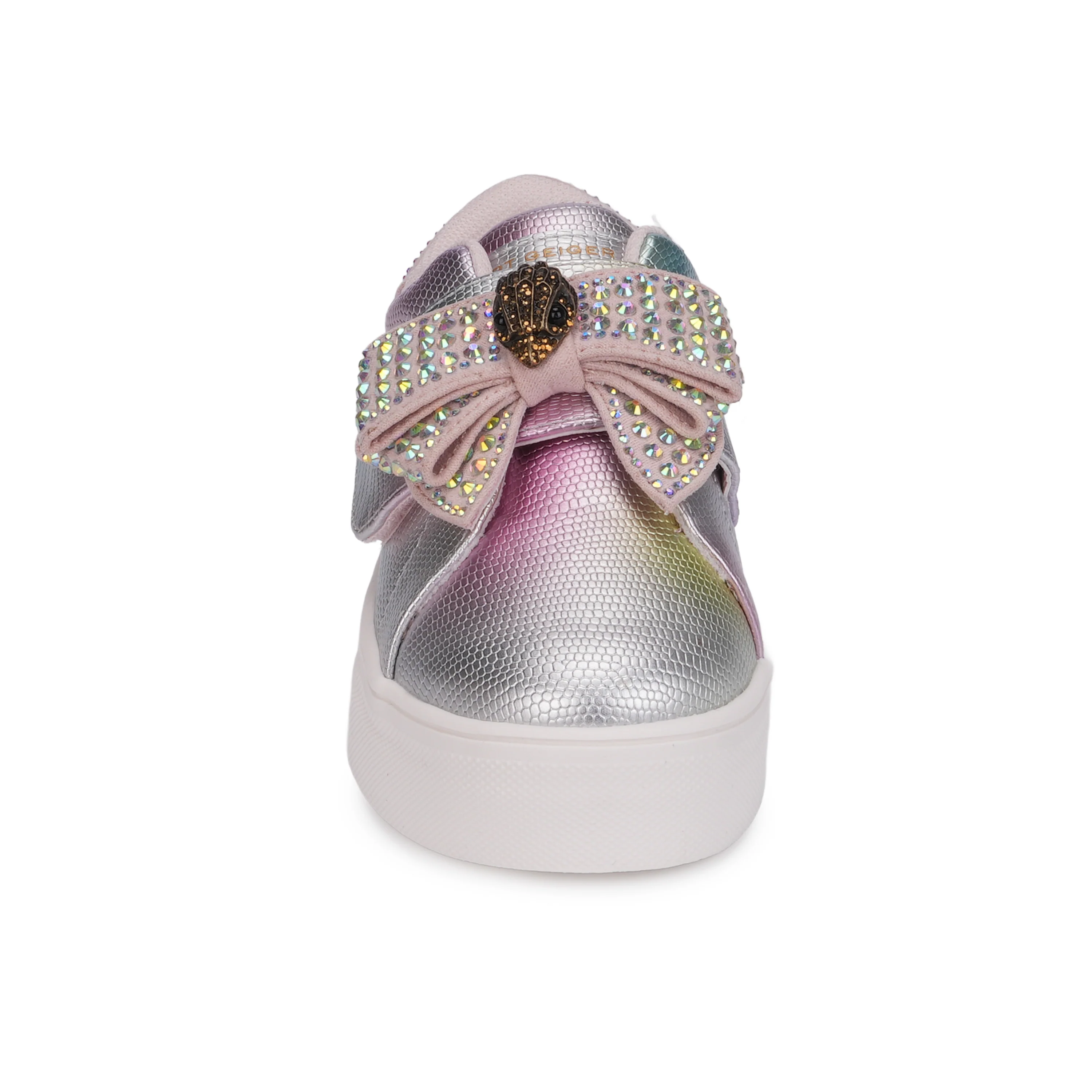 Mini Laney Bow Sneaker - Little Kid Pink Iridescent - Image 4
