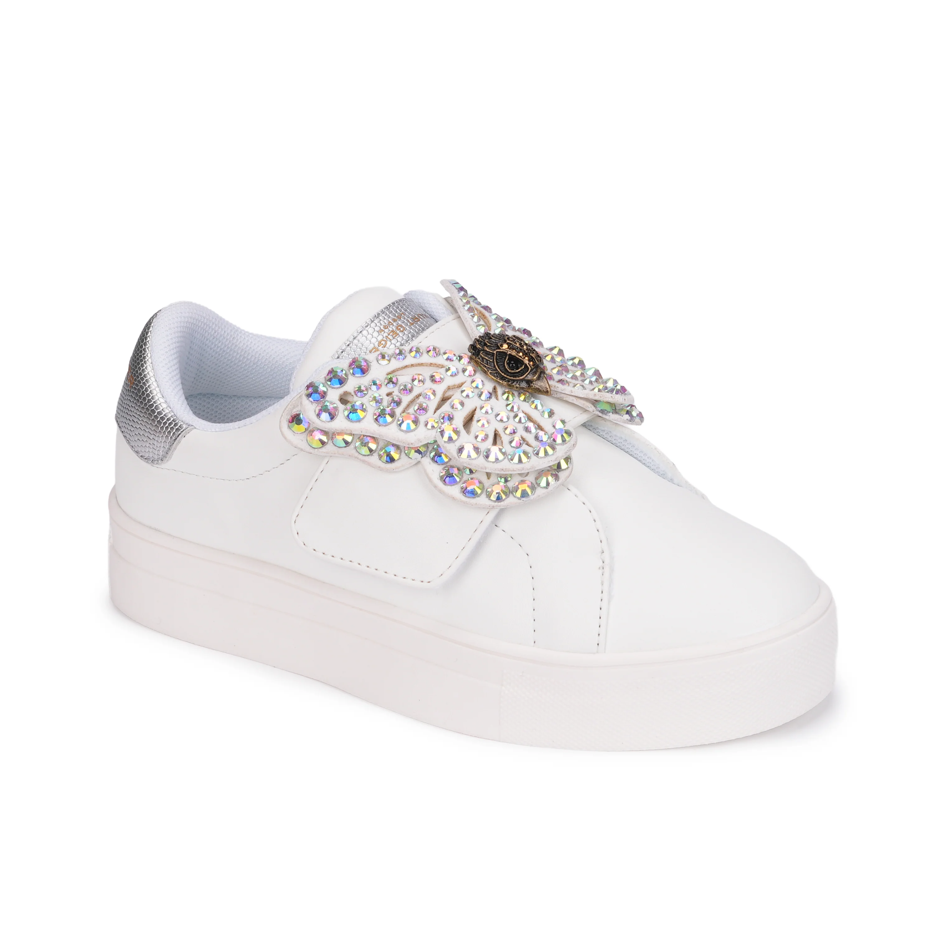 Mini Laney Butterfly Sneaker - Big Kid White - Image 2