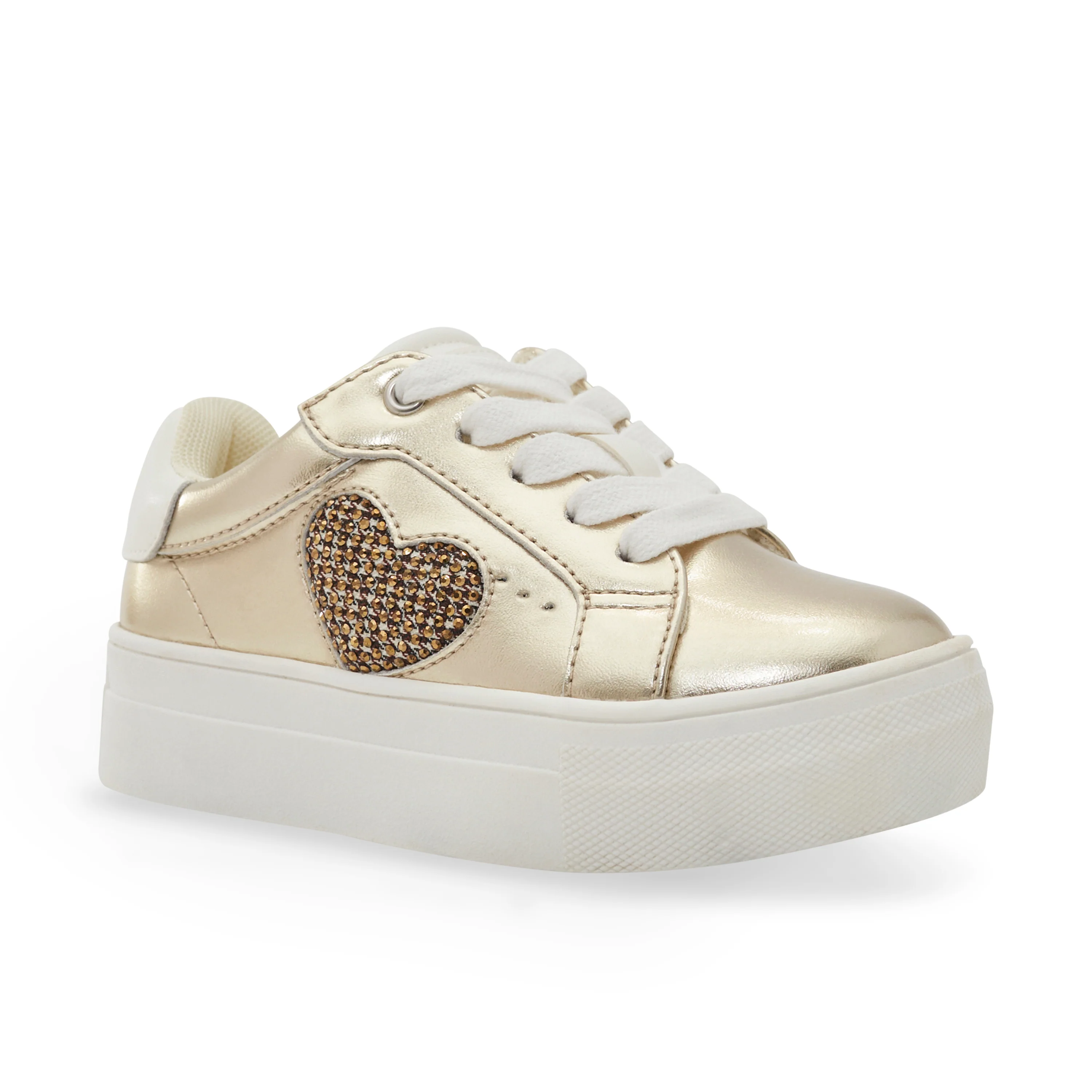 Mini Luckson Heart Sneaker - Little Kid Gold - Image 2