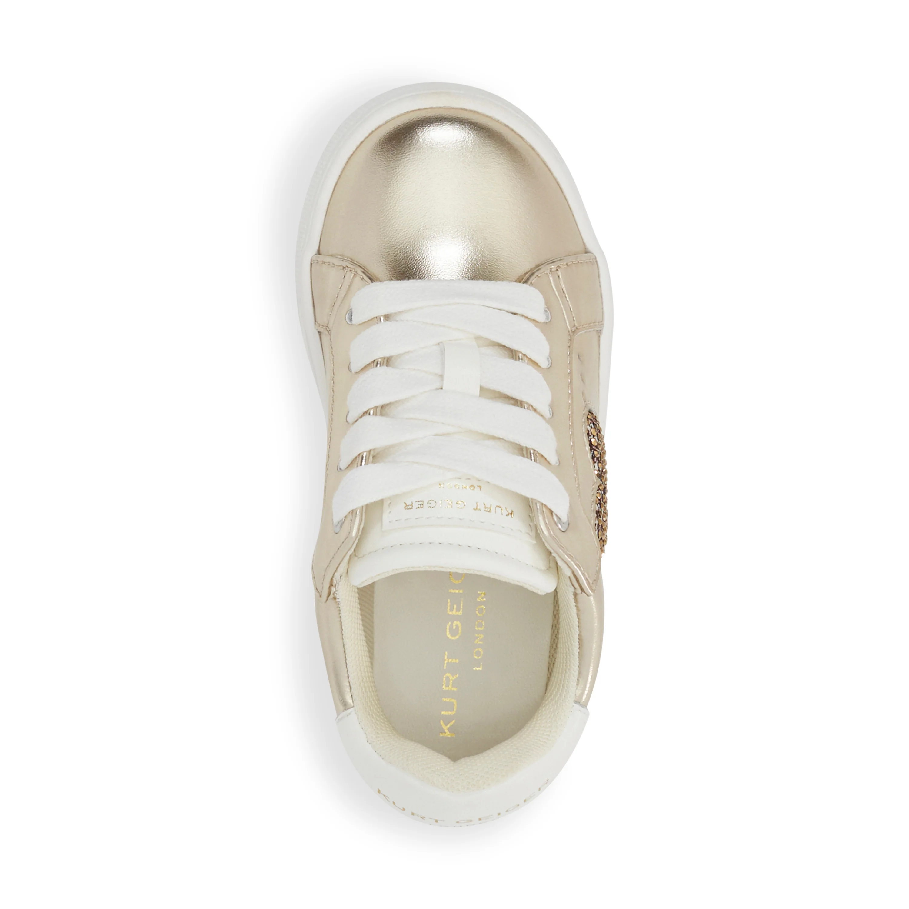 Mini Luckson Heart Sneaker - Little Kid Gold - Image 5