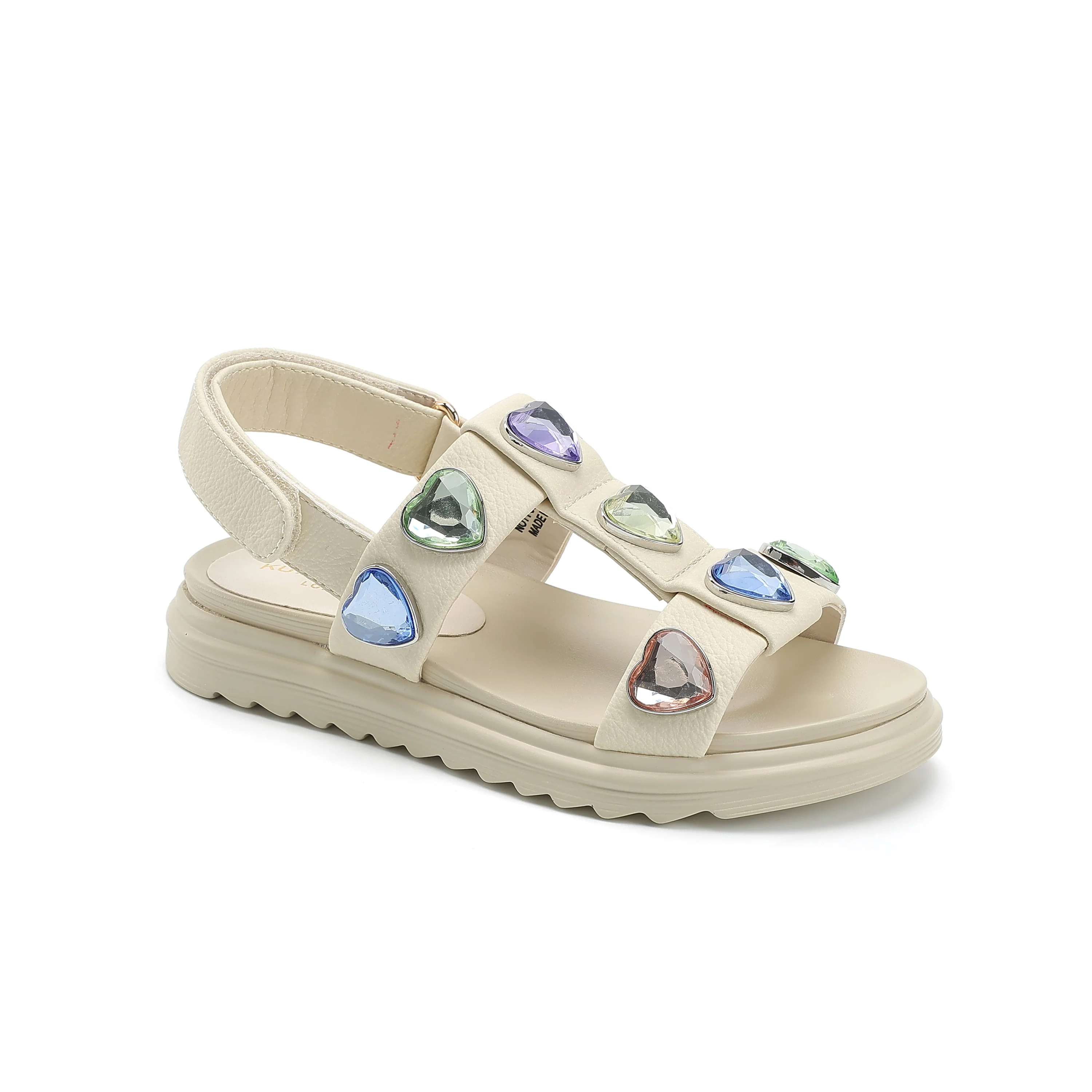Mini Orson Hearts Sandal  - Big Kid Bone - Image 2