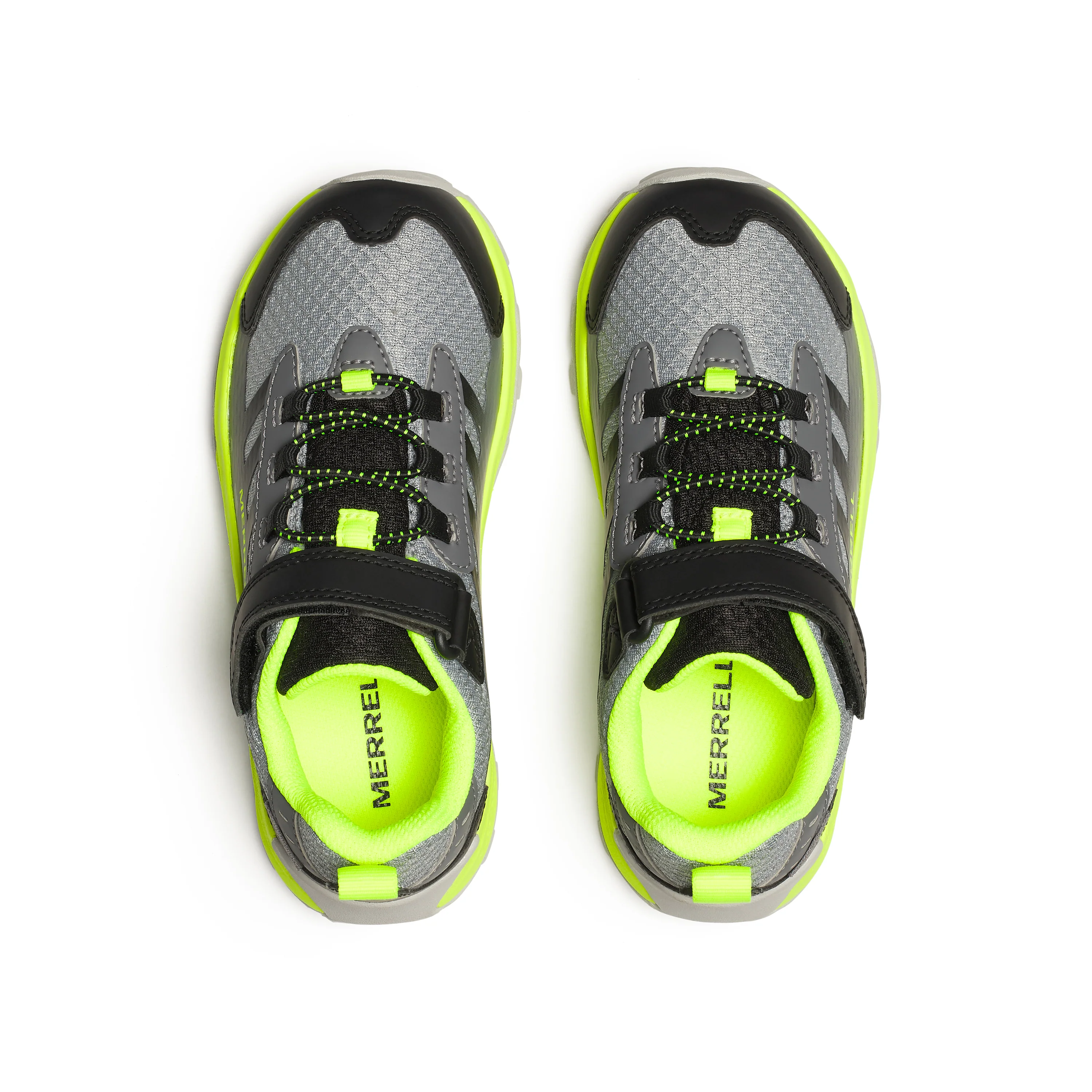 Moab Speed 2 Low A/C Waterproof Sneaker - Big Kid Grey/Black/Citron - Image 6