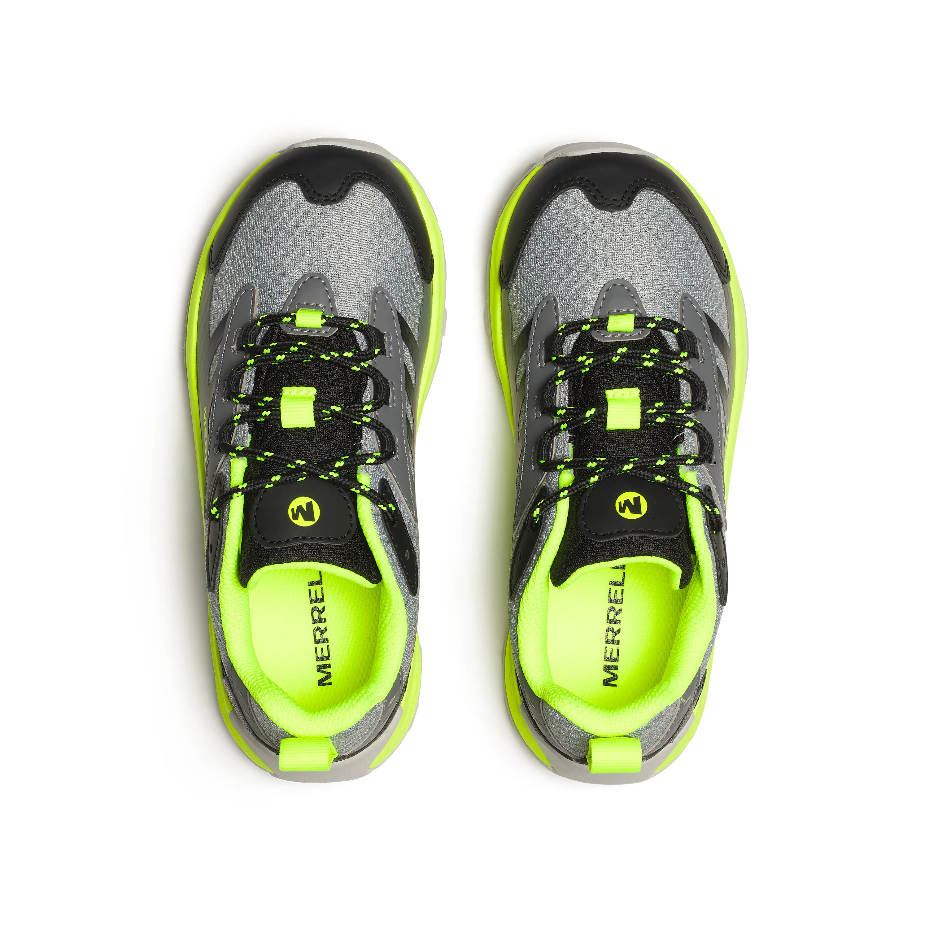 Moab Speed 2 Low Waterproof Sneaker - Big Kid Grey/Black/Citron - Image 6