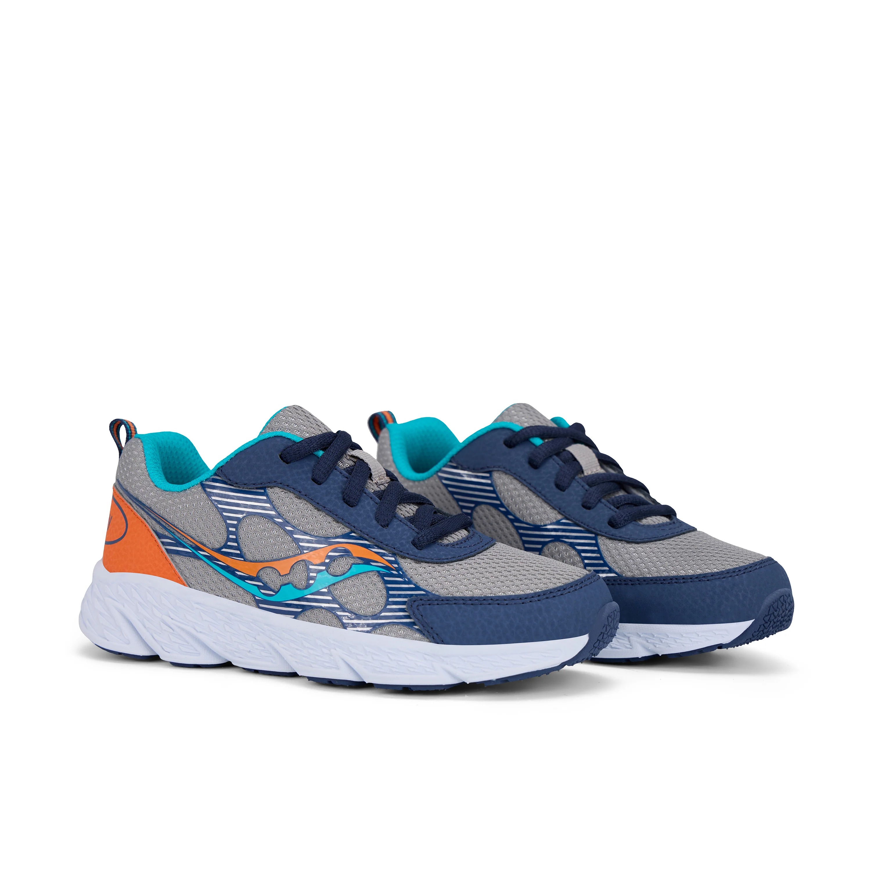 Wind XT Sneaker - Big Kid Grey Navy - Image 2