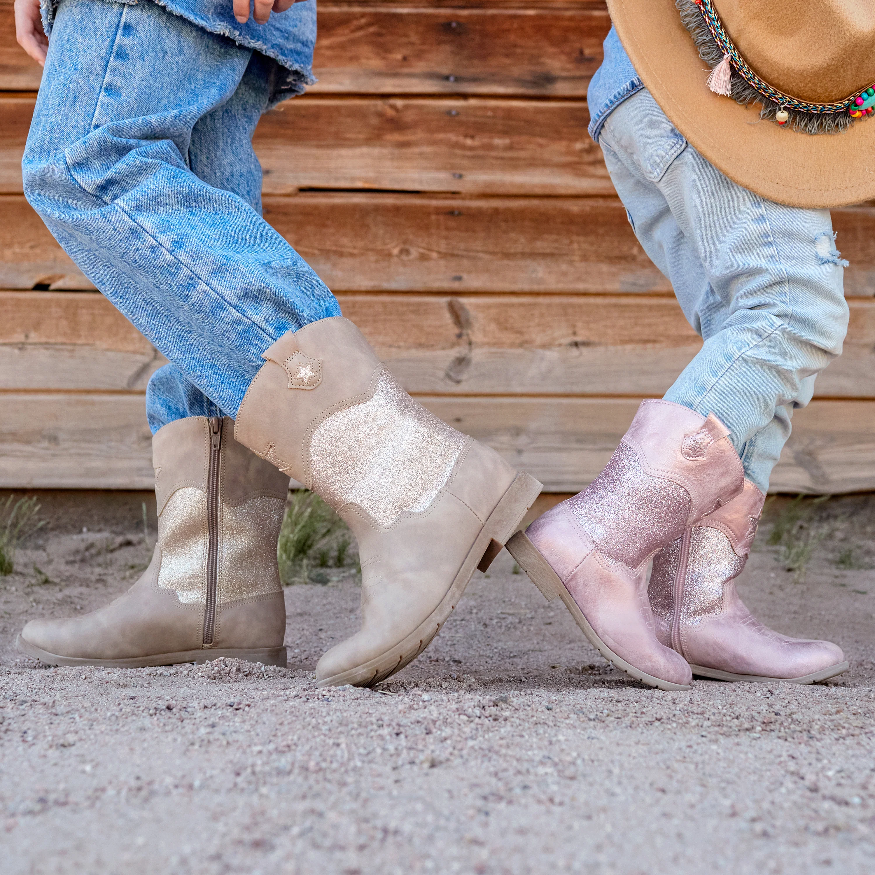 Wynona Western Boot - Big Kid Blush - Image 5